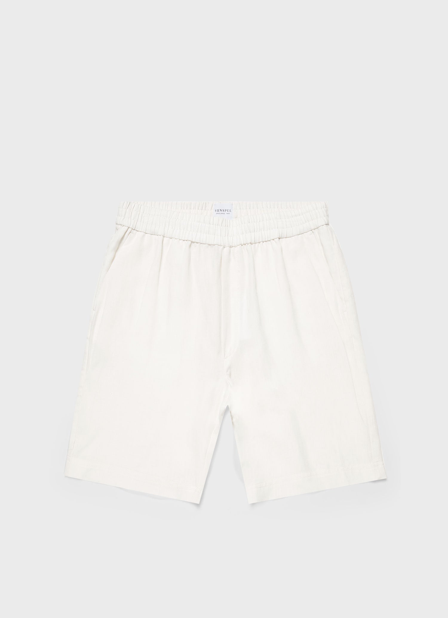 Men's Linen Drawstring Short in White