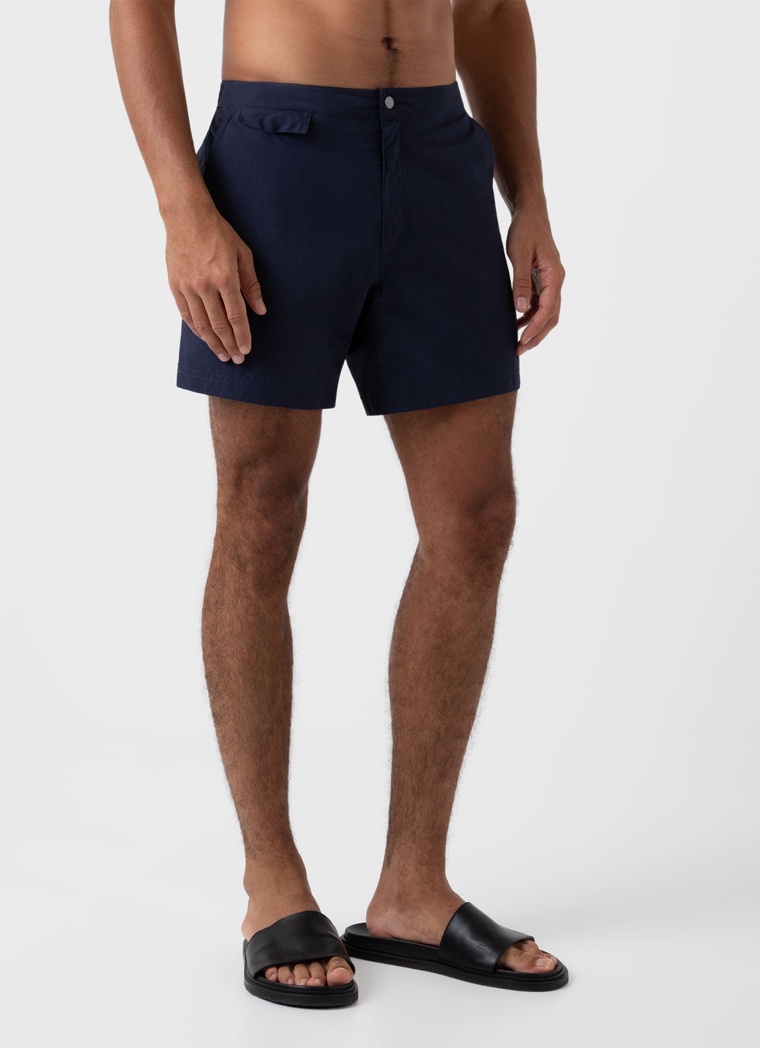 Mens navy best sale tailored shorts