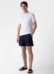 Men's Drawstring Swim Shorts in Navy