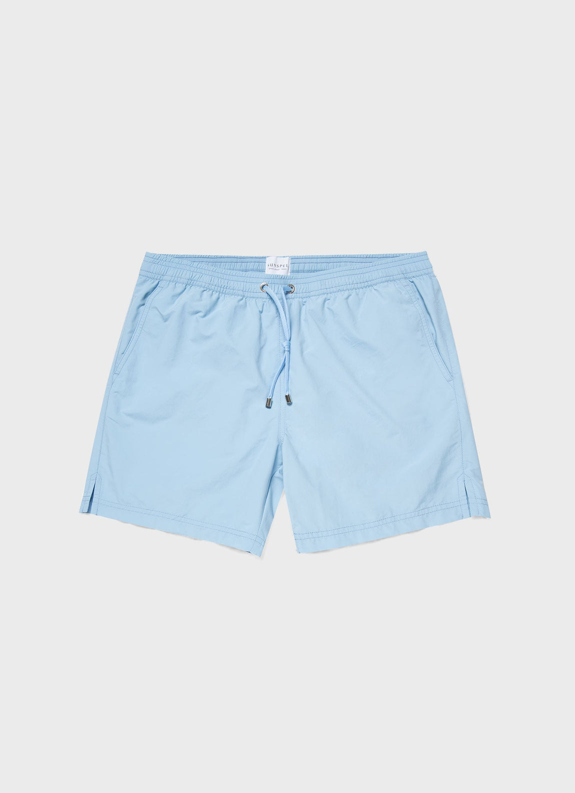 Men's Drawstring Swim Shorts in Light Blue