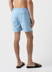 Men's Drawstring Swim Shorts in Light Blue