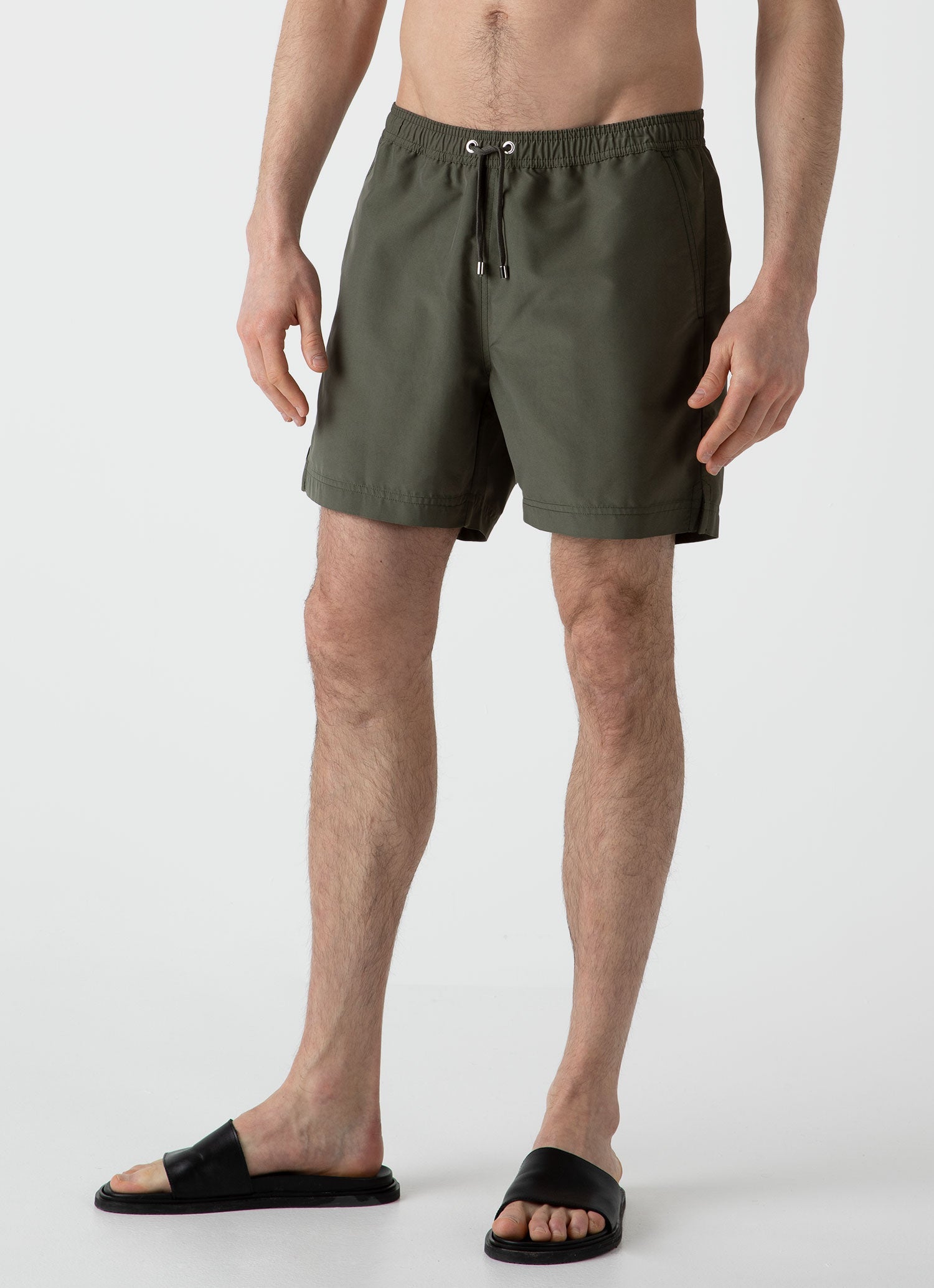 Men's Drawstring Swim Short in Hunter Green