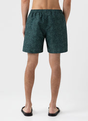 Men's Swimshort in Seaweed Tropics Print