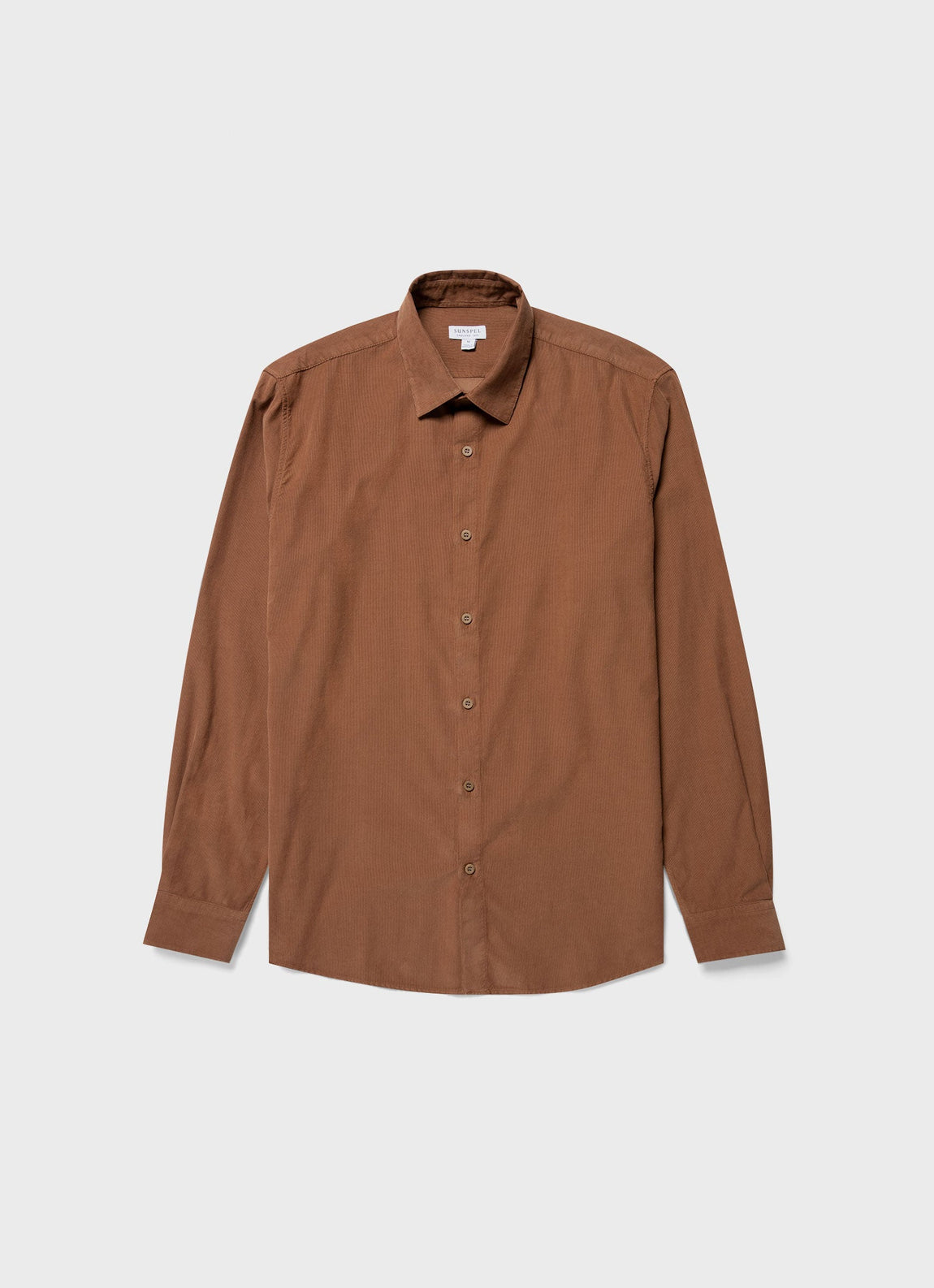Men's Fine Cord Shirt in Pecan
