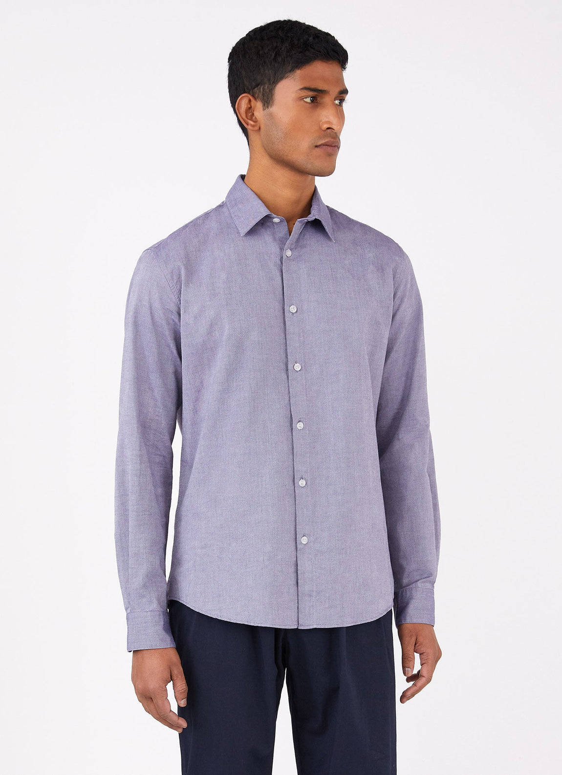 Men's Oxford Shirt in Dark Blue