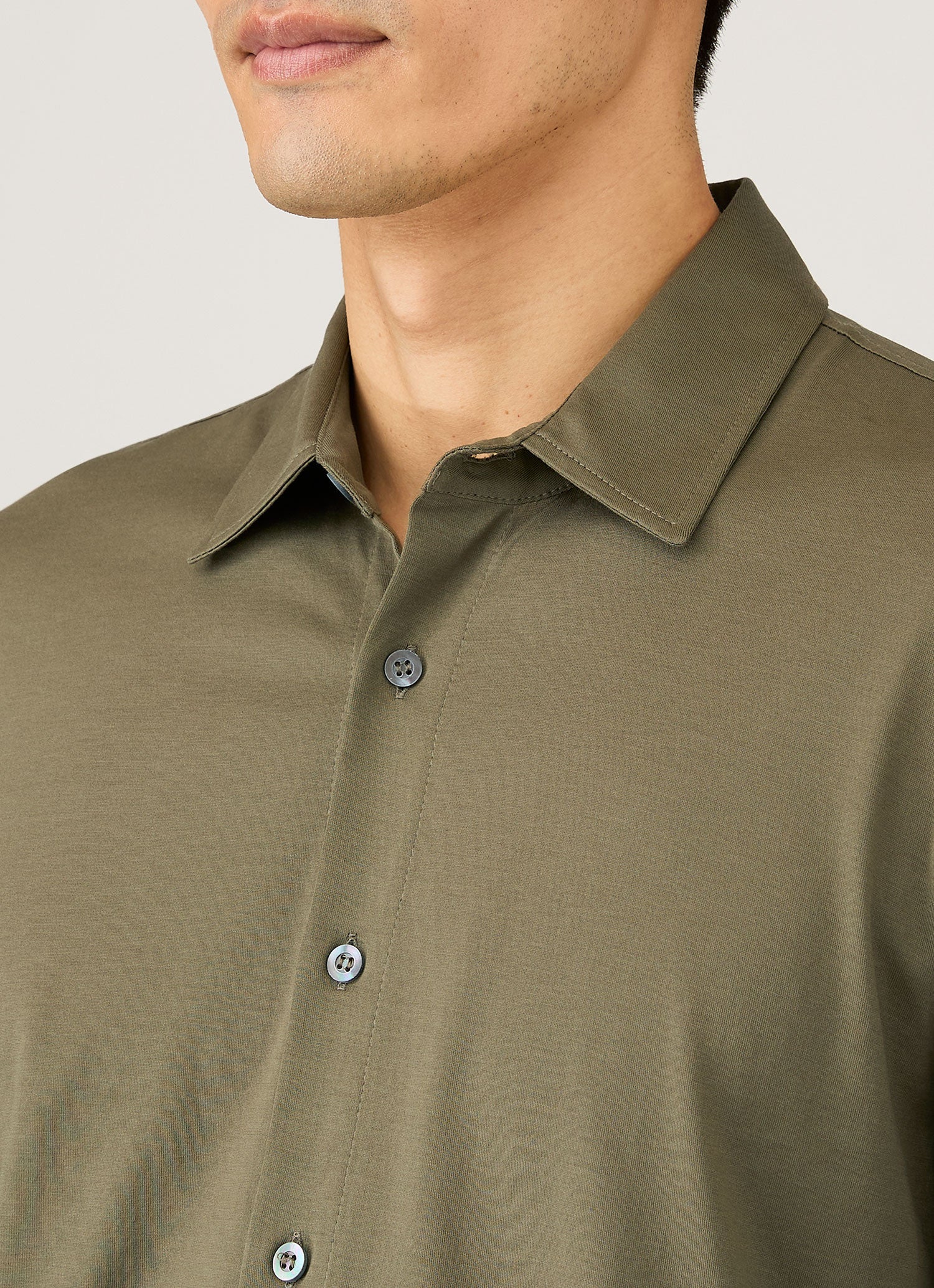Men's Classic Jersey Shirt in Khaki