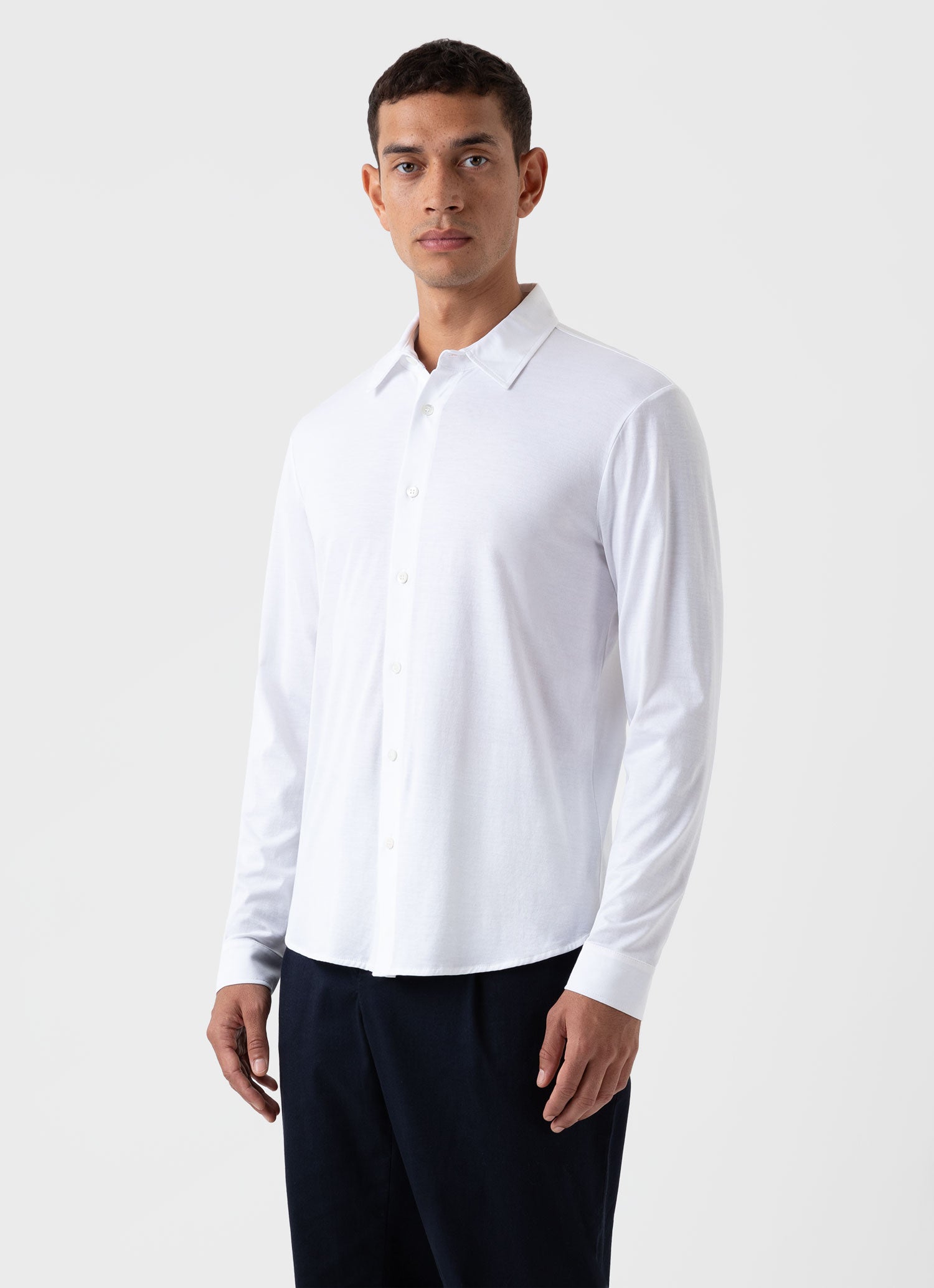 Men's Jersey Shirt in White