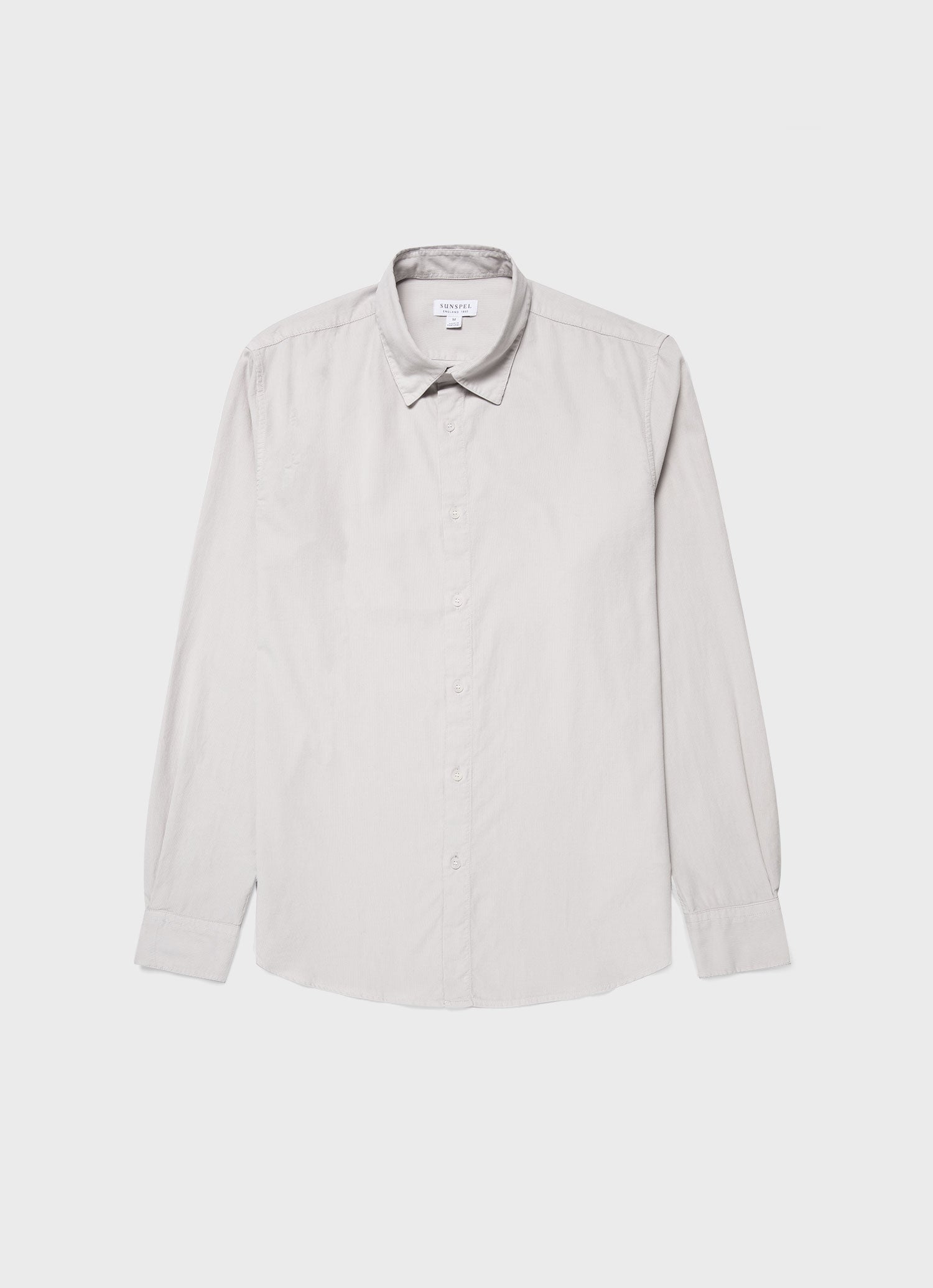 Men's Fine Cord Shirt in Putty