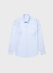 Men's Linen Shirt in Light Blue