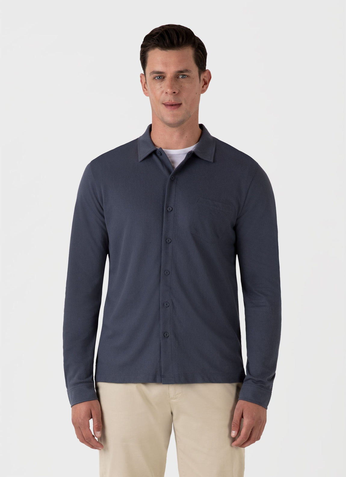 Men's Riviera Shirt in Slate Blue