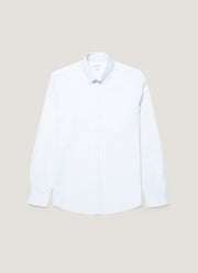 Men's Button Down Oxford Shirt in Light Blue/White