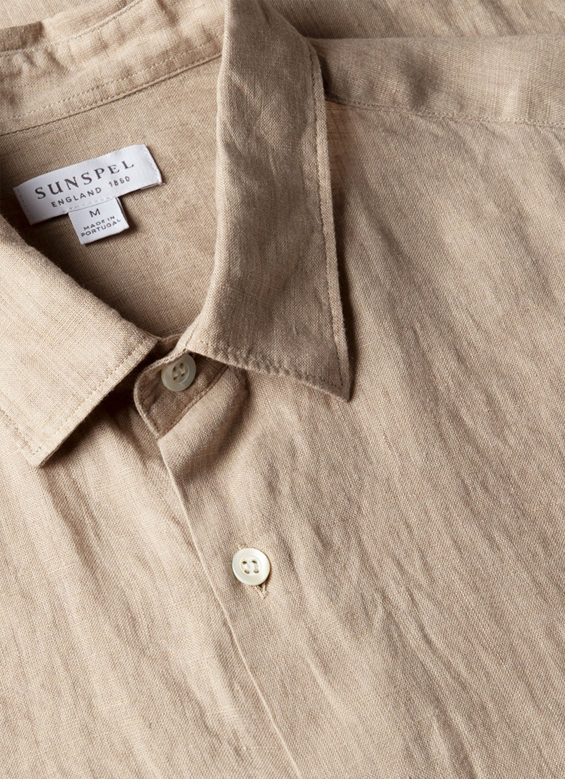 Men's Short Sleeve Linen Shirt in Hazelwood