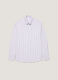 Men's Oxford Shirt in White/Navy