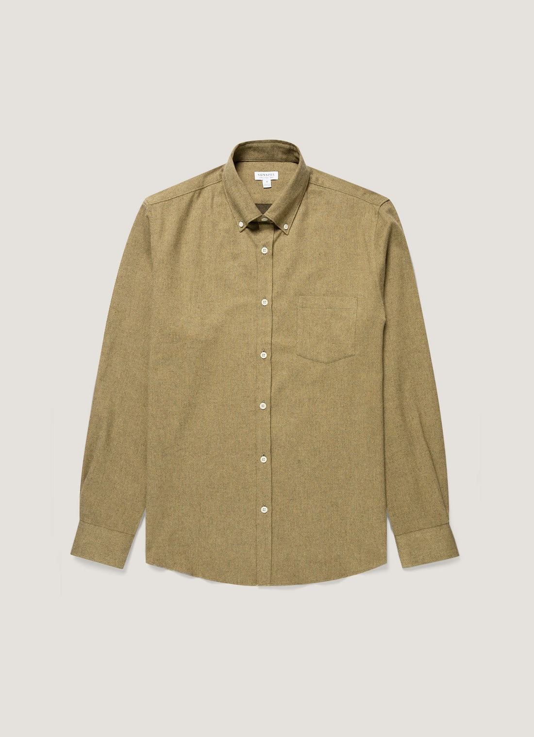 Men's Button Down Flannel Shirt in Artichoke