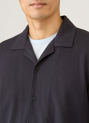 Men's Riviera Camp Collar Shirt in Navy