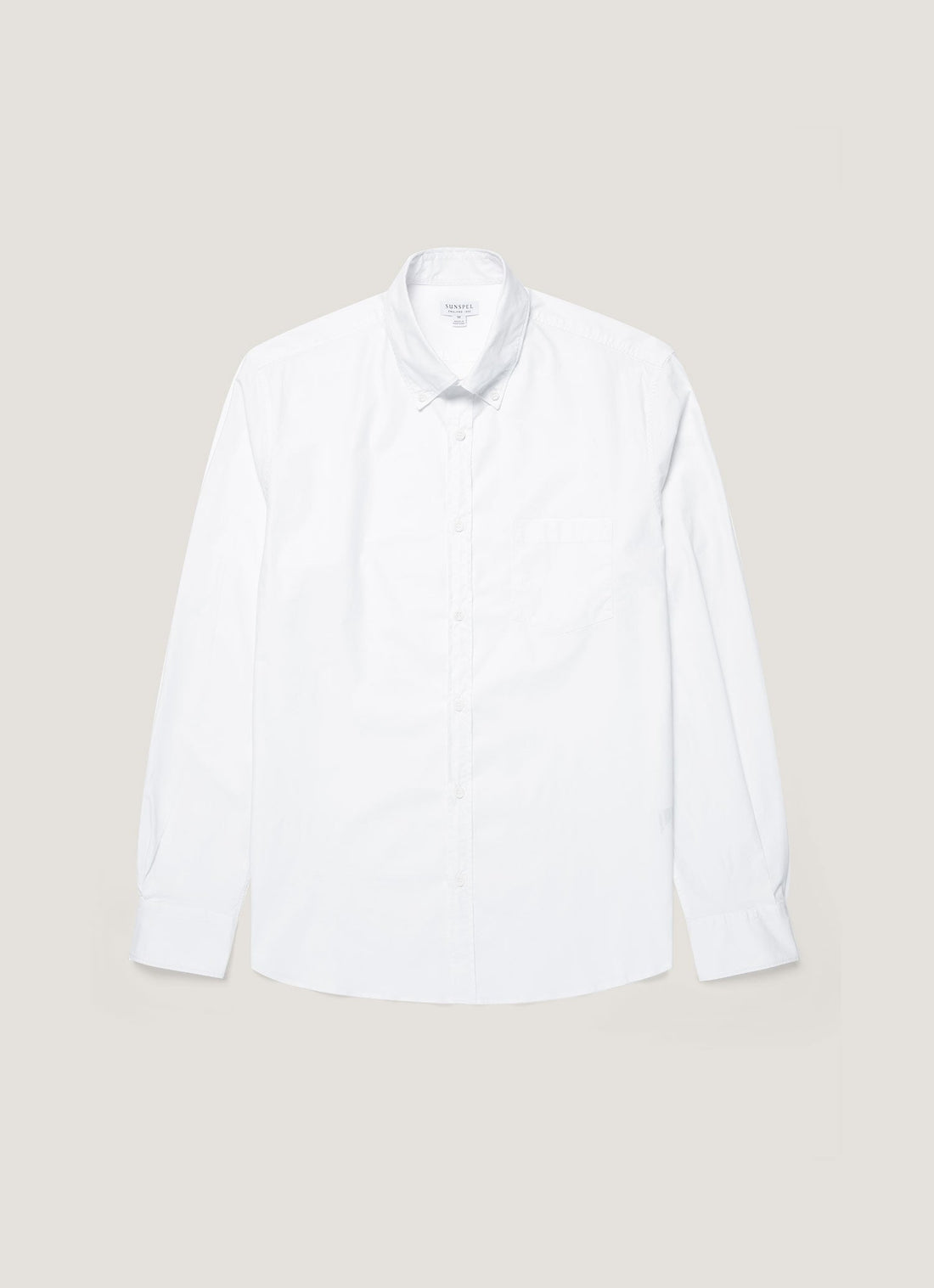 Men's Button Down Poplin Shirt in White