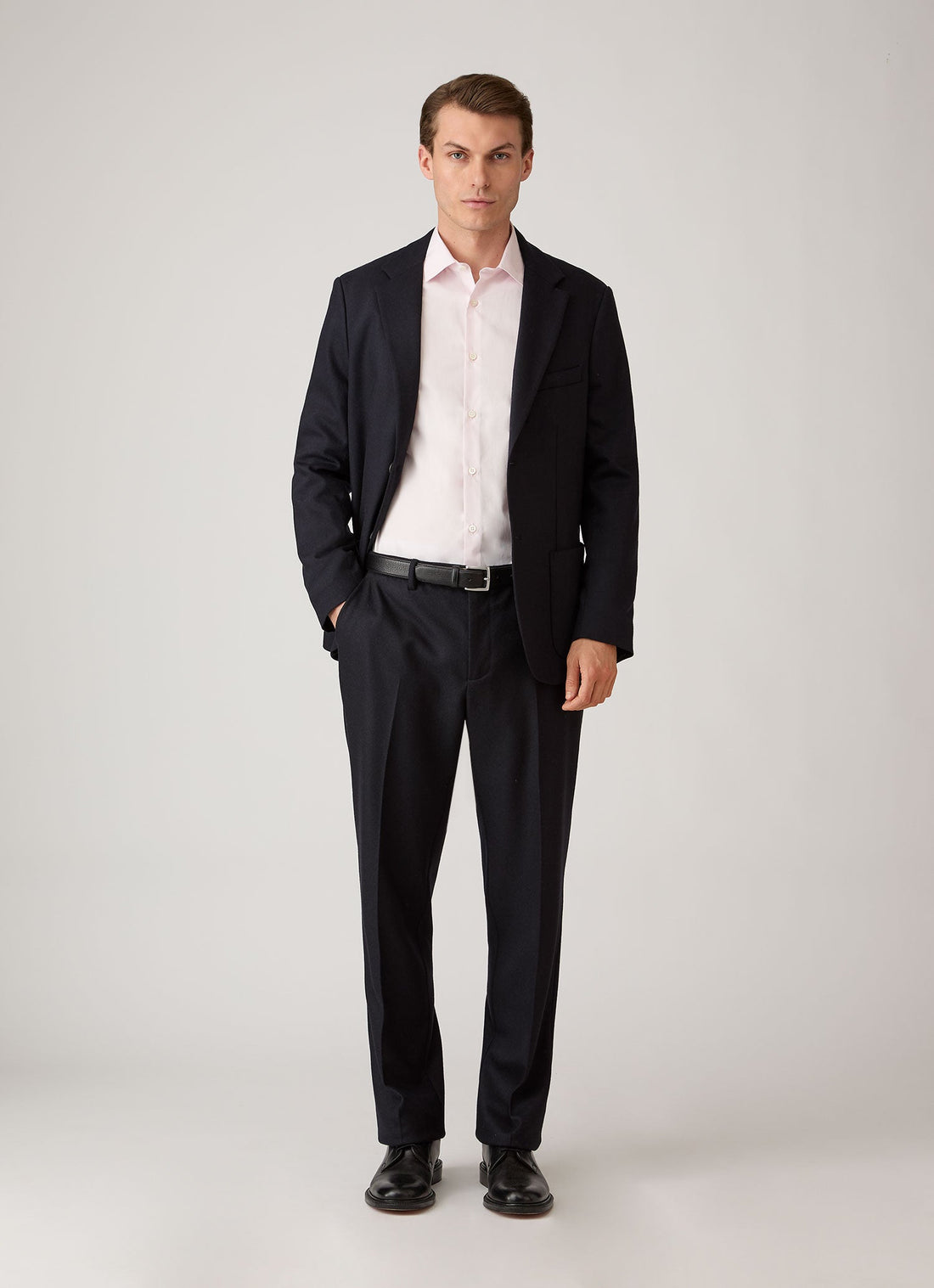 Men's Cotton Poplin Shirt in Light Pink