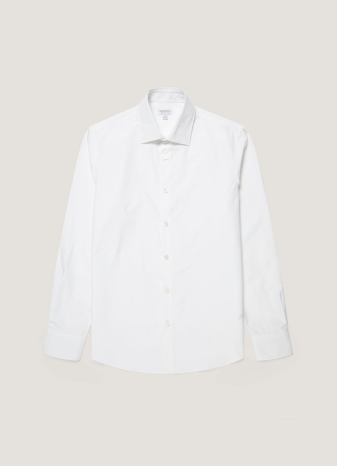 Men's Cotton Poplin Shirt in White