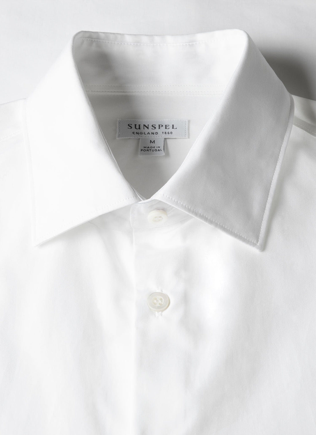 Men's Cotton Poplin Shirt in White