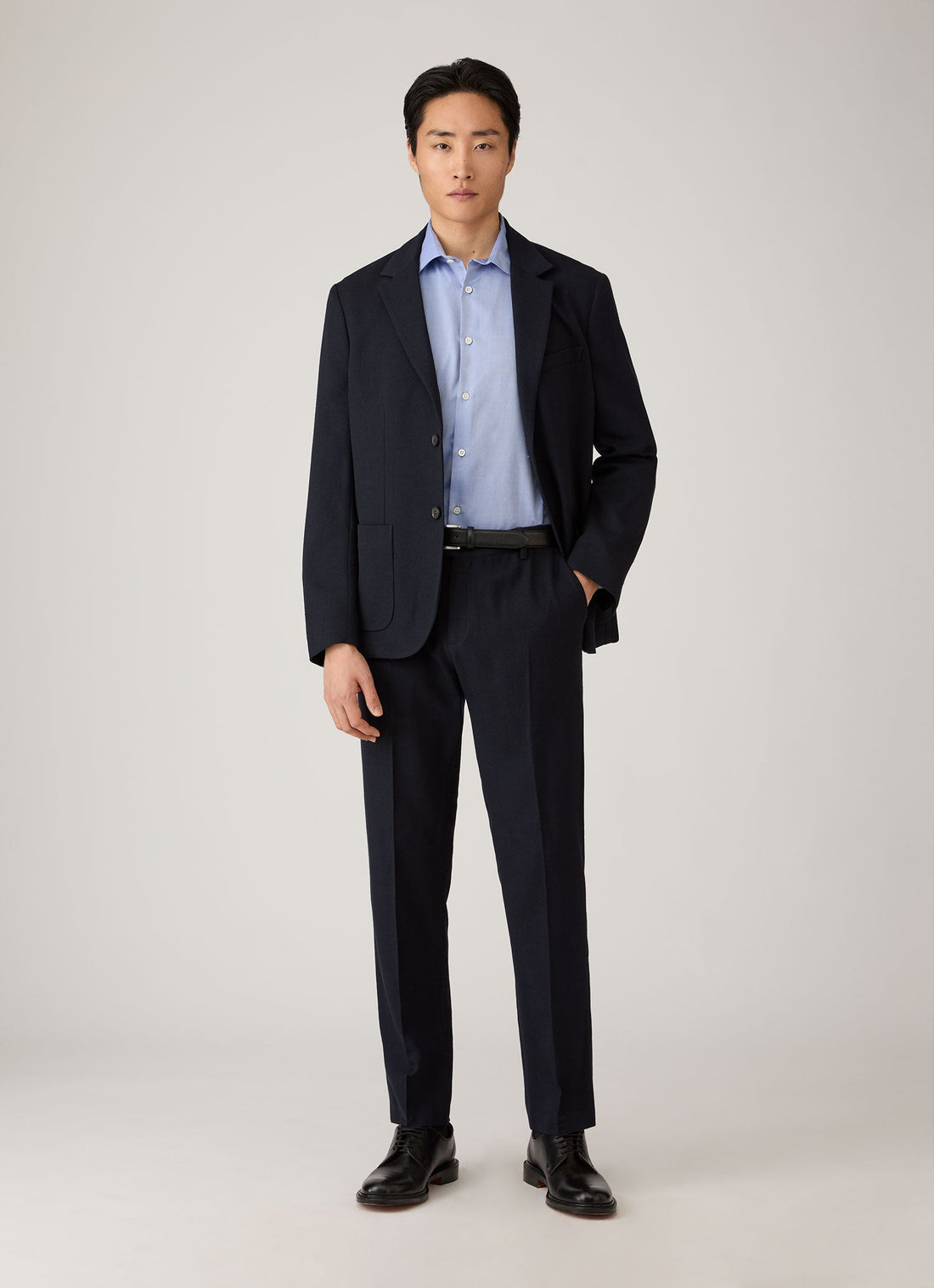Men's Smart Oxford Shirt in Dark Blue