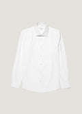 Men's Stretch Cotton Poplin Shirt in White
