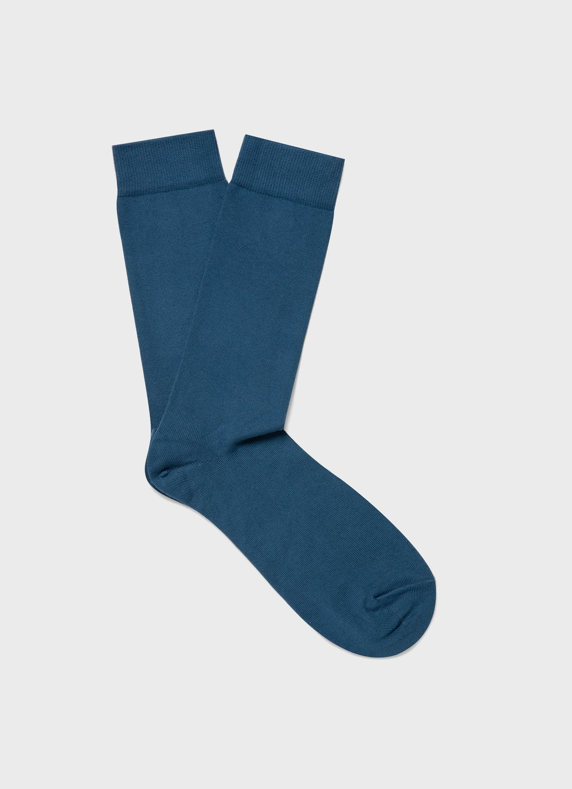 Men's Cotton Socks in Steel Blue
