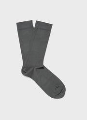 Men's Cotton Socks in Drill Green