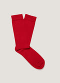Men's Cotton Socks in Ruby Red