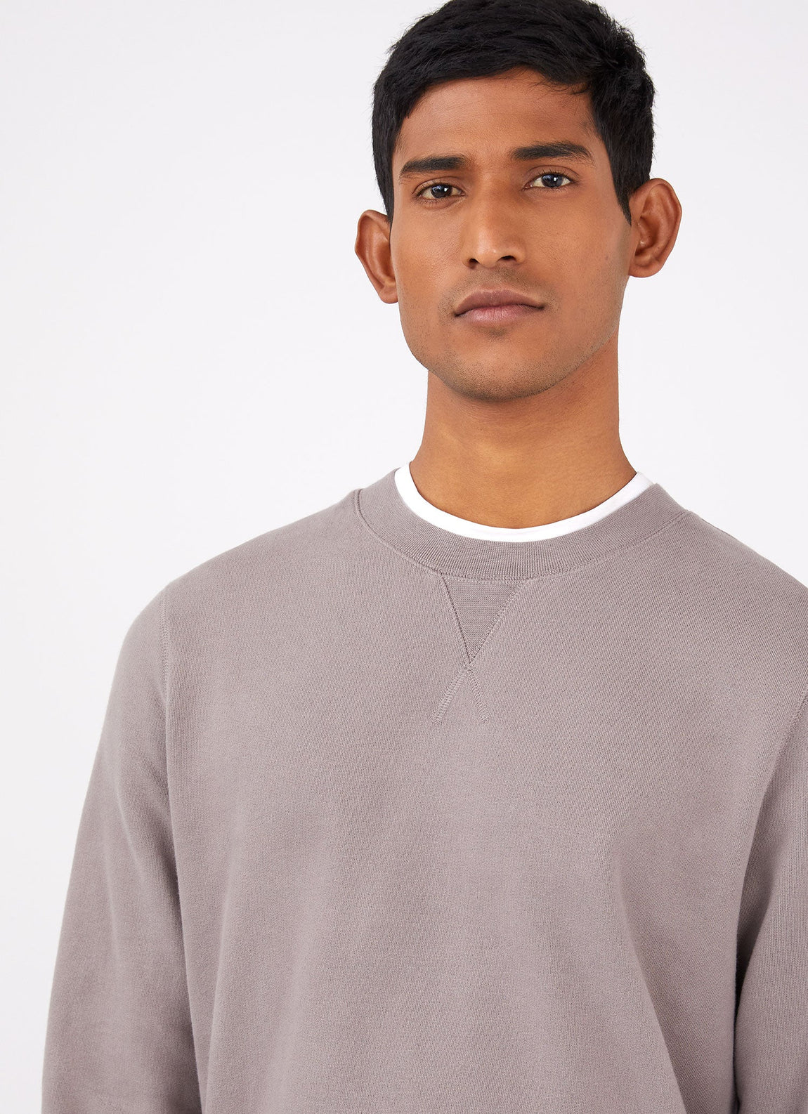 Men's Loopback Sweatshirt in Umber Brown