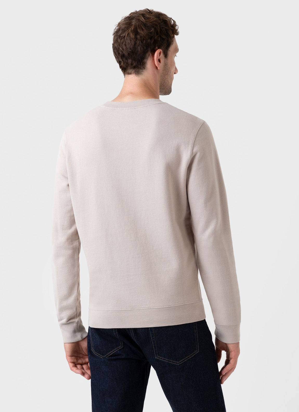 Men's Loopback Sweatshirt in Light Sand