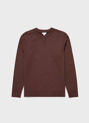 Men's Loopback Sweatshirt in Cocoa Brown