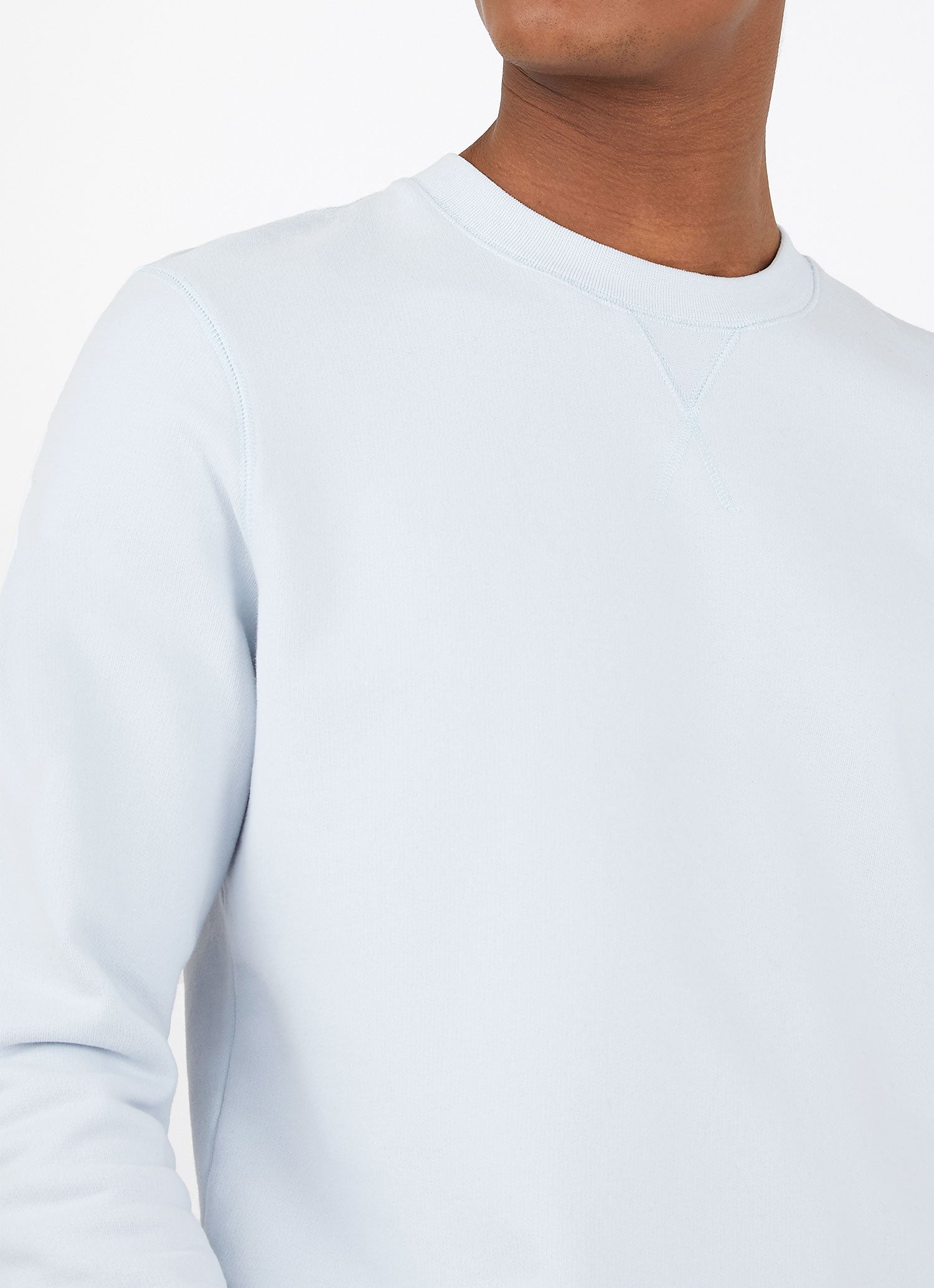 Men's Loopback Sweatshirt in Powder Blue
