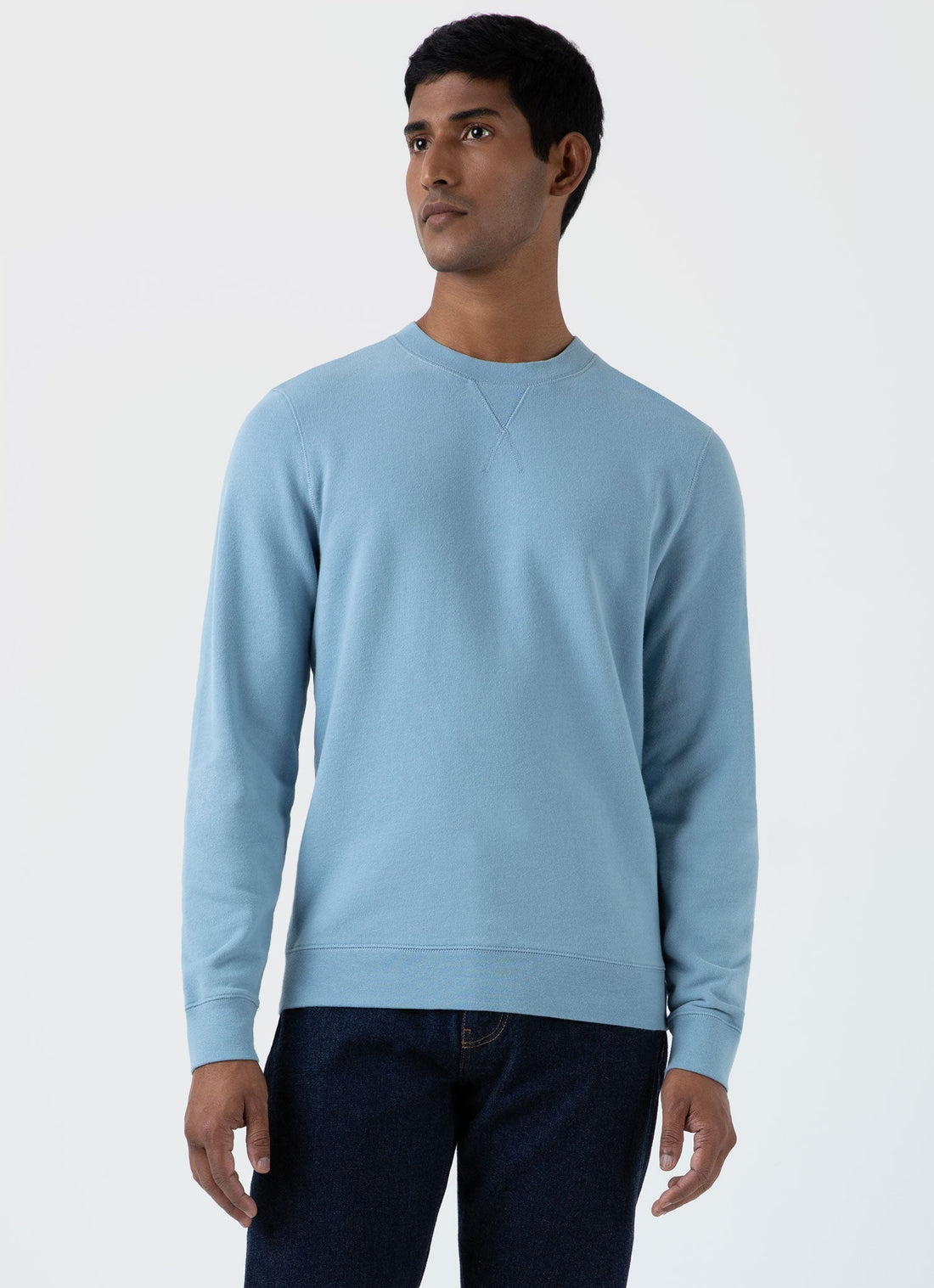 Men's Loopback Sweatshirt in Sky Blue