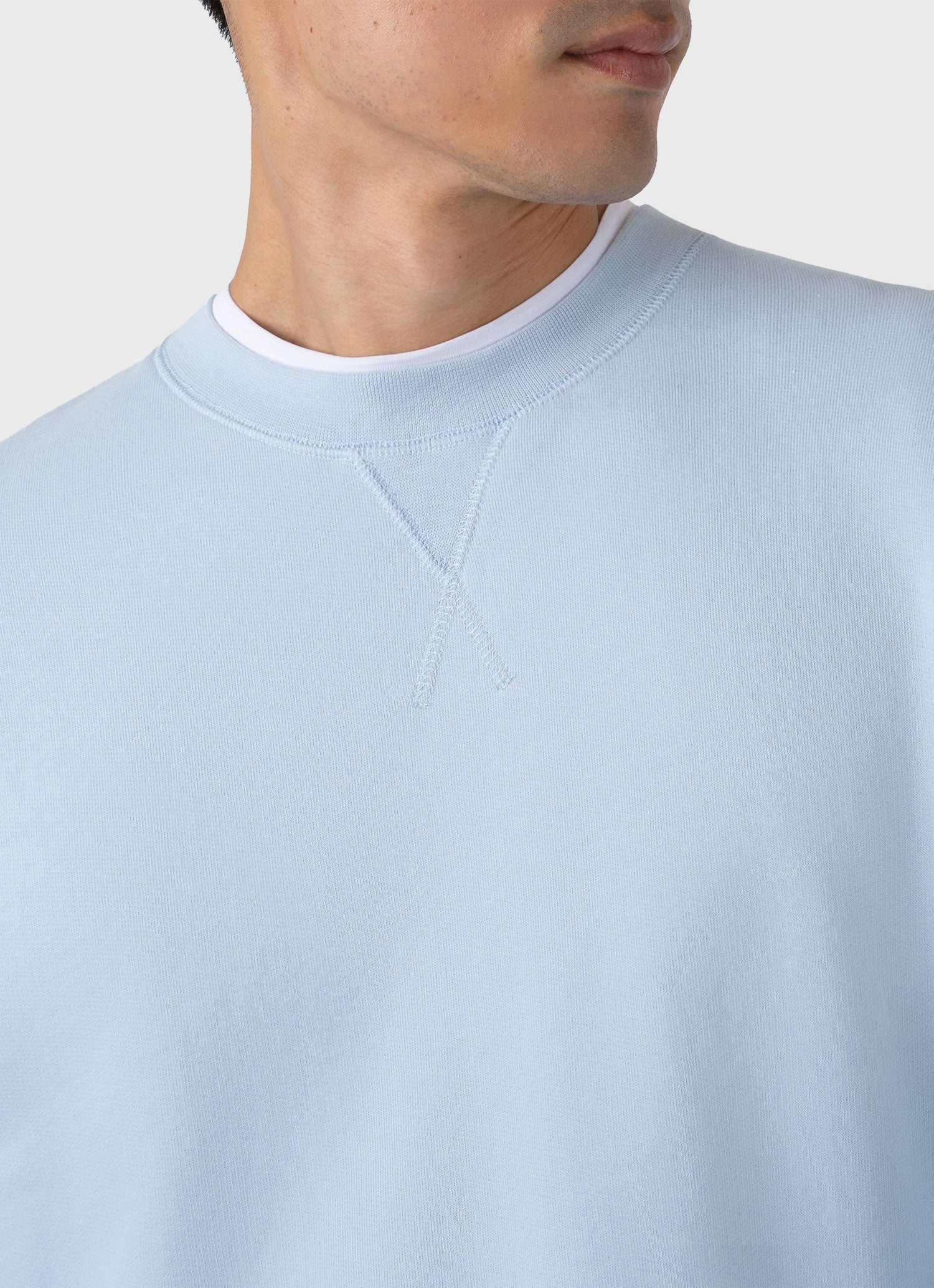 Men's Loopback Sweatshirt in Blue Mist