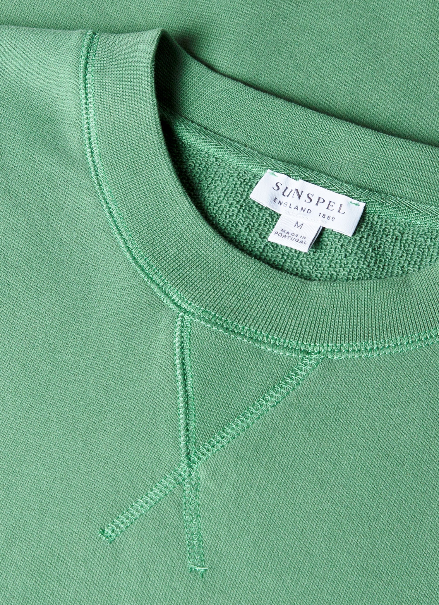 Men's Loopback Sweatshirt in Thyme | Sunspel