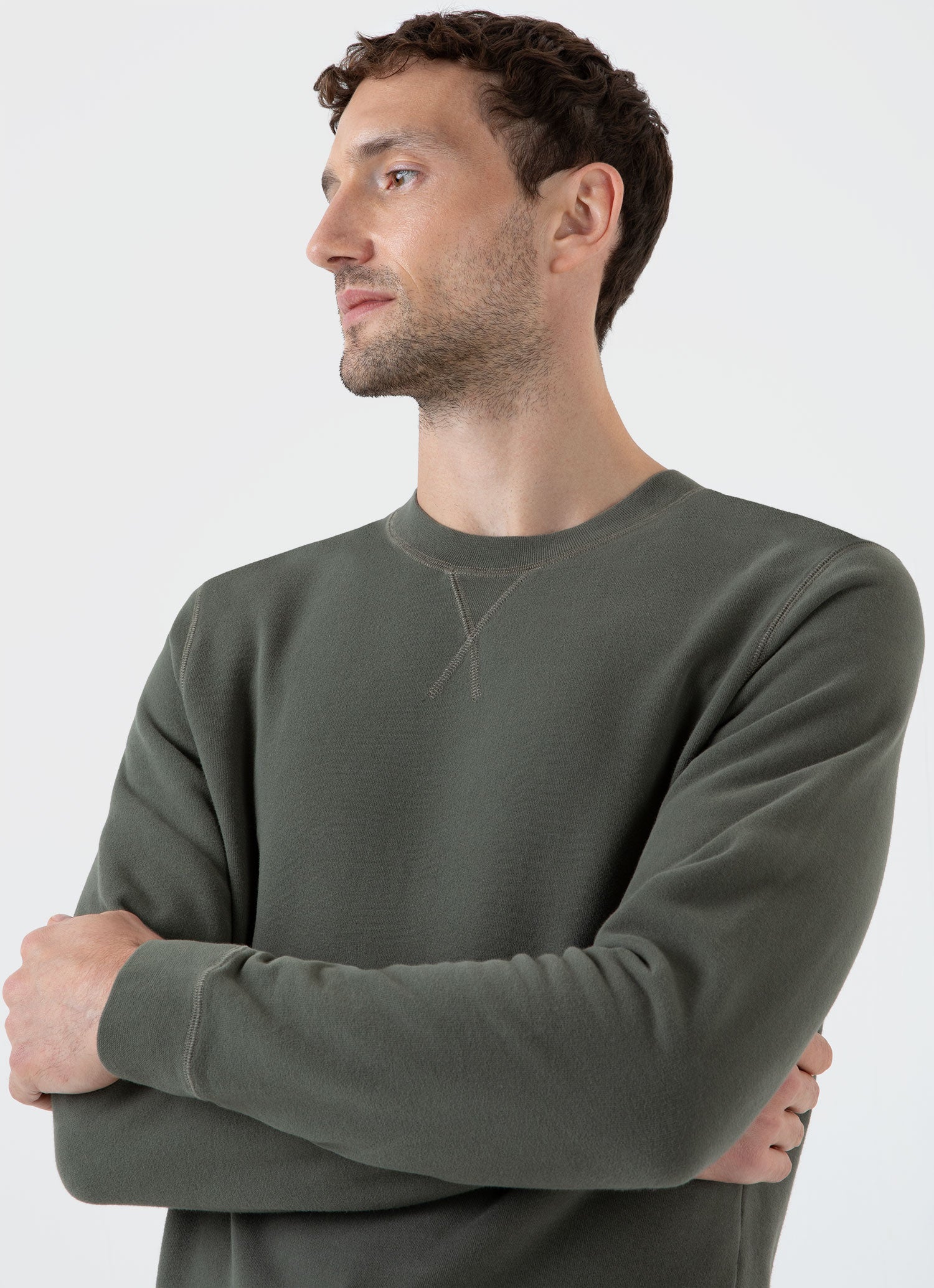 Sunspel crew neck sweatshirt online