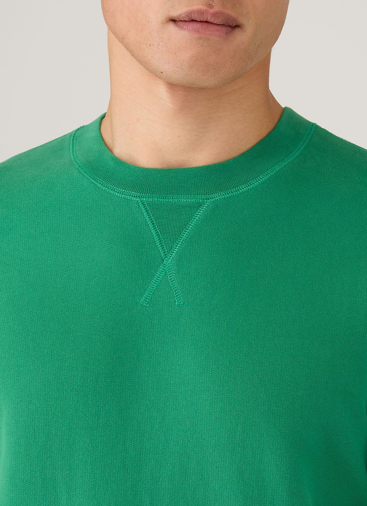 Men's Loopback Sweatshirt in Bright Green