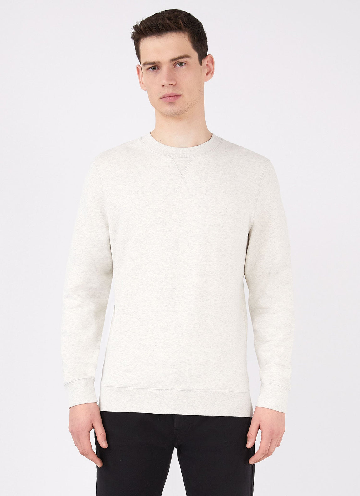 Men's Loopback Sweatshirt in Archive White Melange