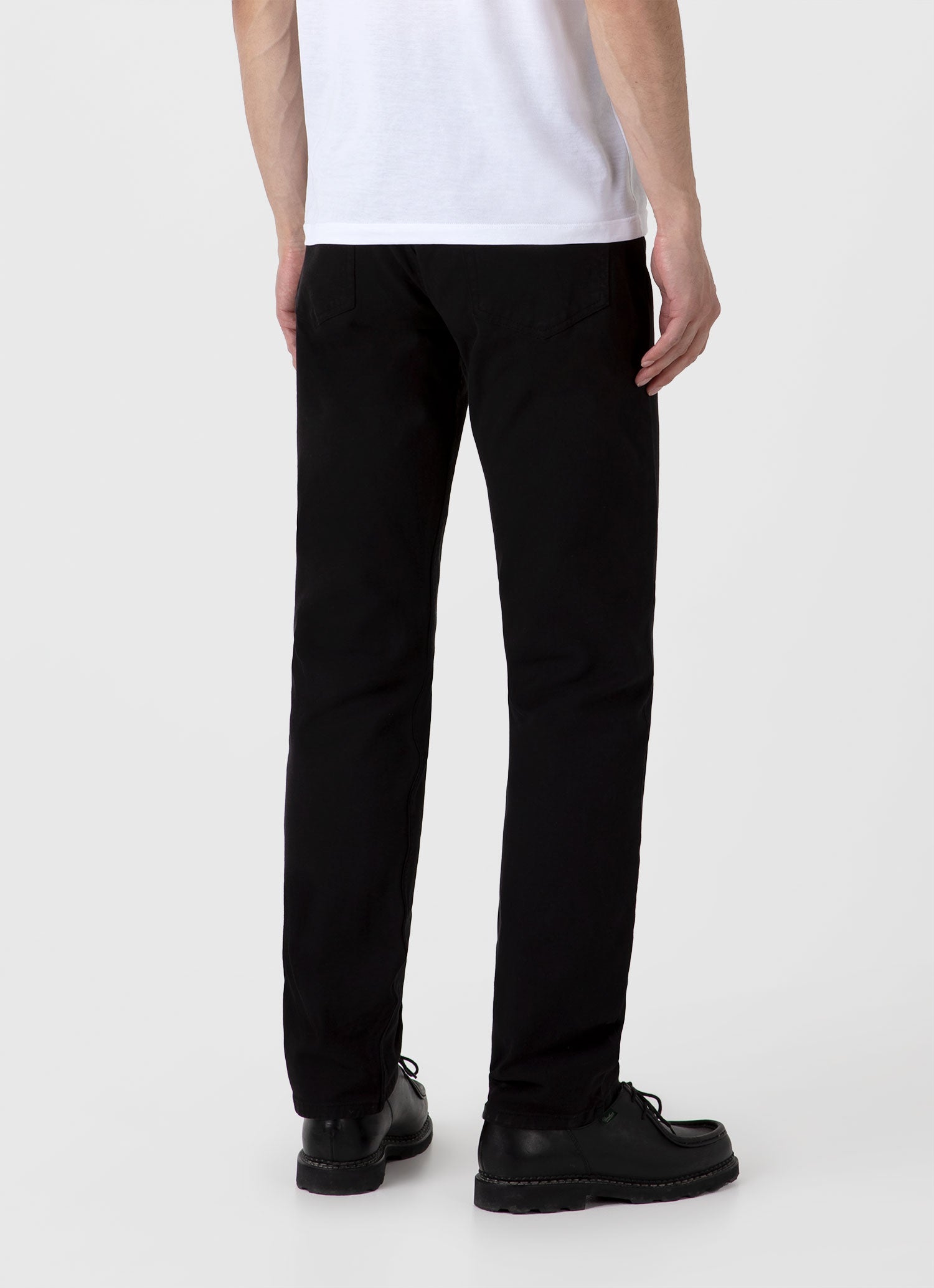 Men's Cotton Drill 5 Pocket Trouser in Black