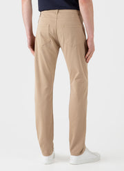 Men's Cotton Drill 5 Pocket Trouser in Stone