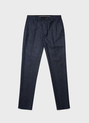 Men's Donegal Wool Trouser in Space Blue