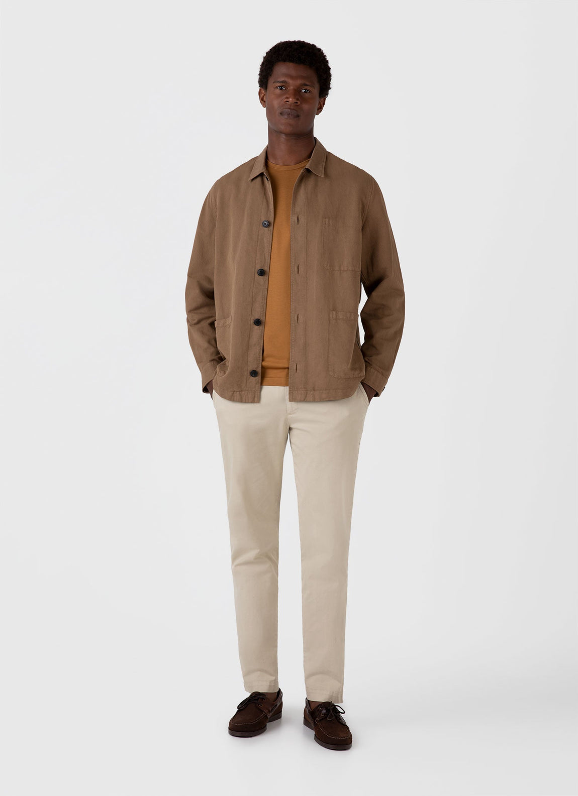 Men's Slim Chino in Light Stone