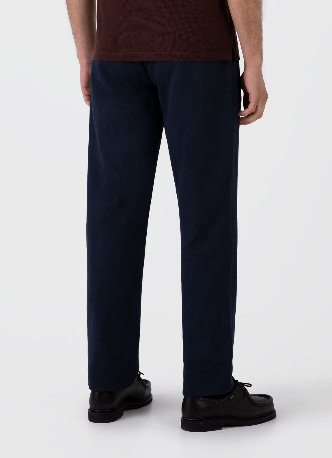 Men's Cotton Linen Trouser in Navy