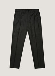 Men's Lightweight Travel Wool Two-Piece Suit in Dark Charcoal Melange