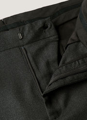 Men's Lightweight Travel Wool Two-Piece Suit in Dark Charcoal Melange