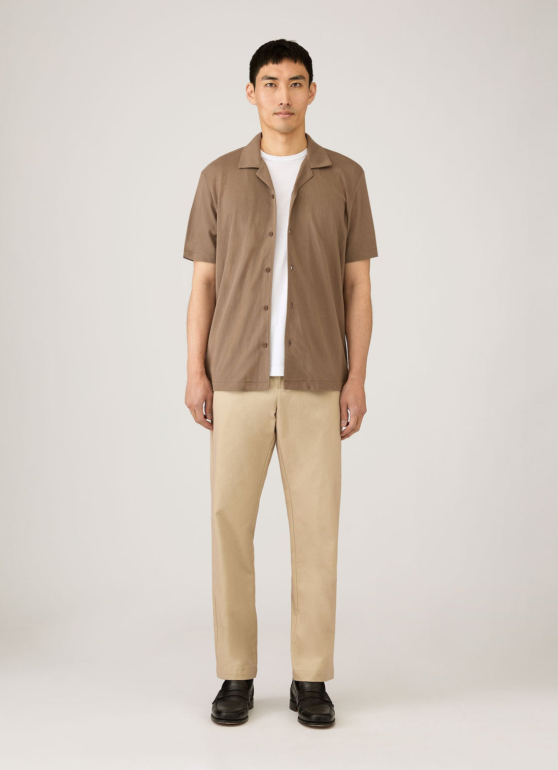 Men's Cotton Drill Trouser in Light Stone
