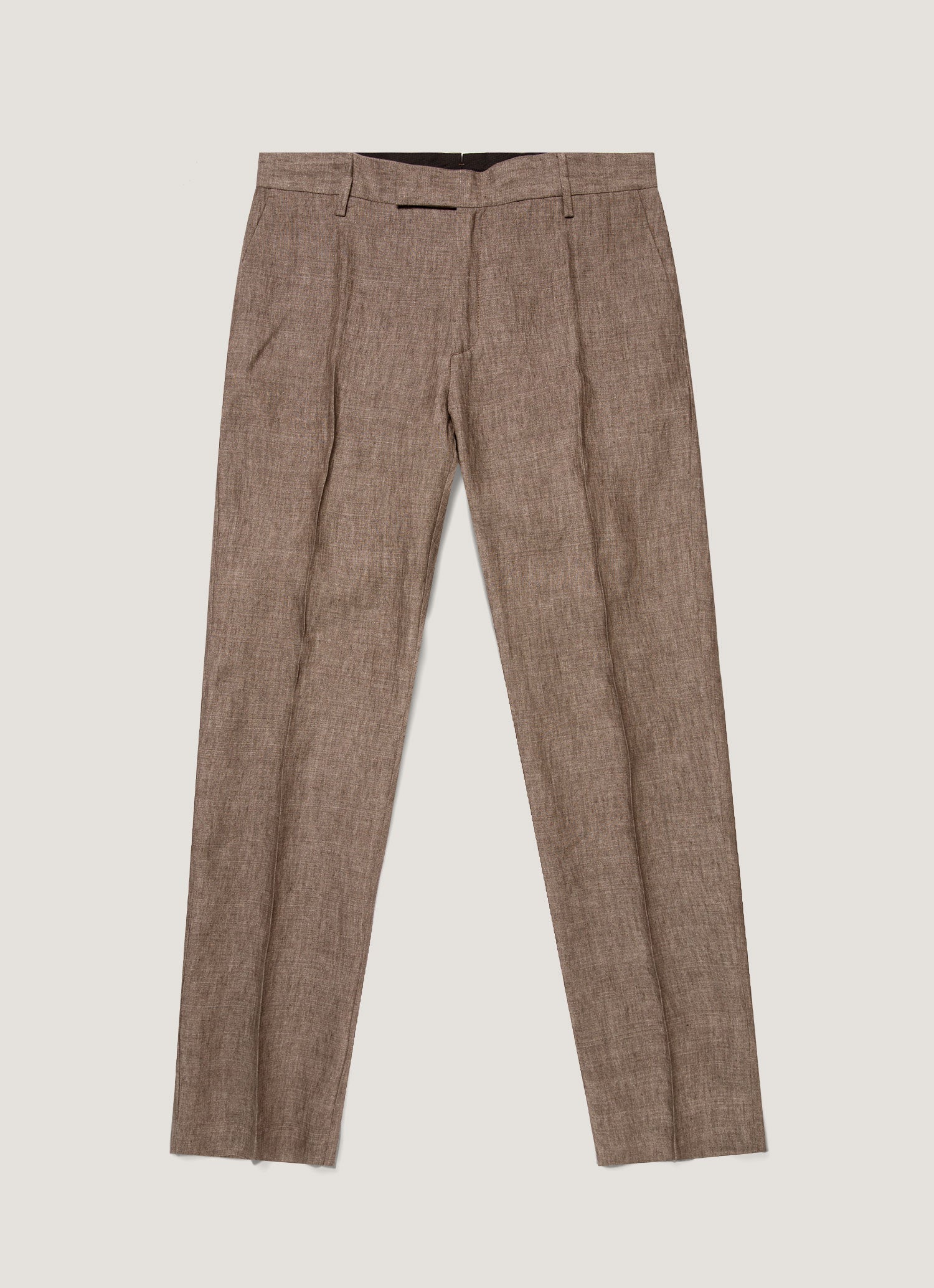 Men's Linen Trouser in Dark Walnut