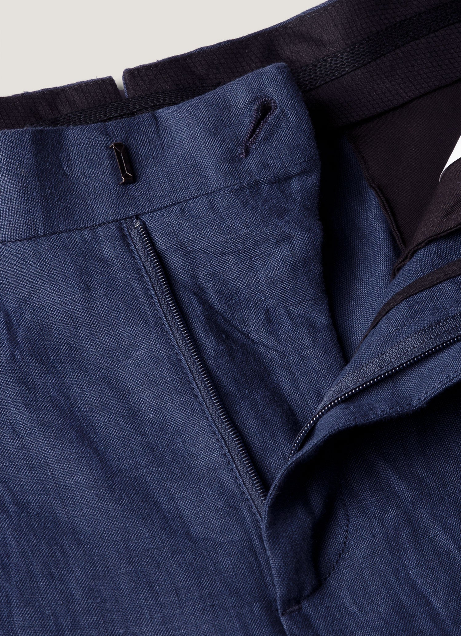Men's Linen Trouser in Light Navy