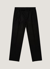 Men's Boiled Wool Trouser in Black