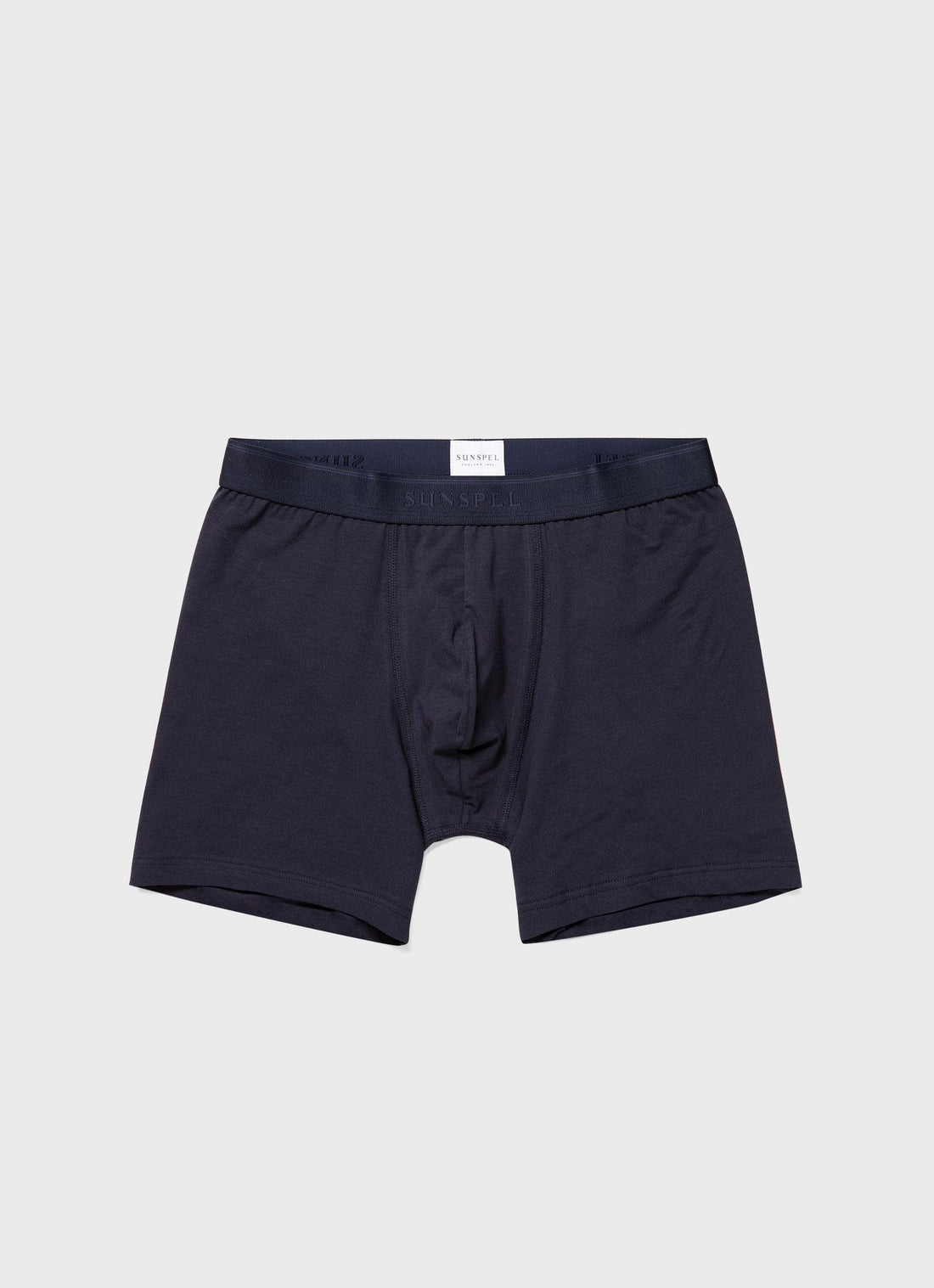 Men's Stretch Cotton Boxer Briefs in Navy